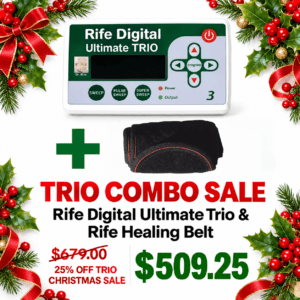 Rife Digital Ultimate Trio + Rife Healing Belt - Christmas Combo Sale